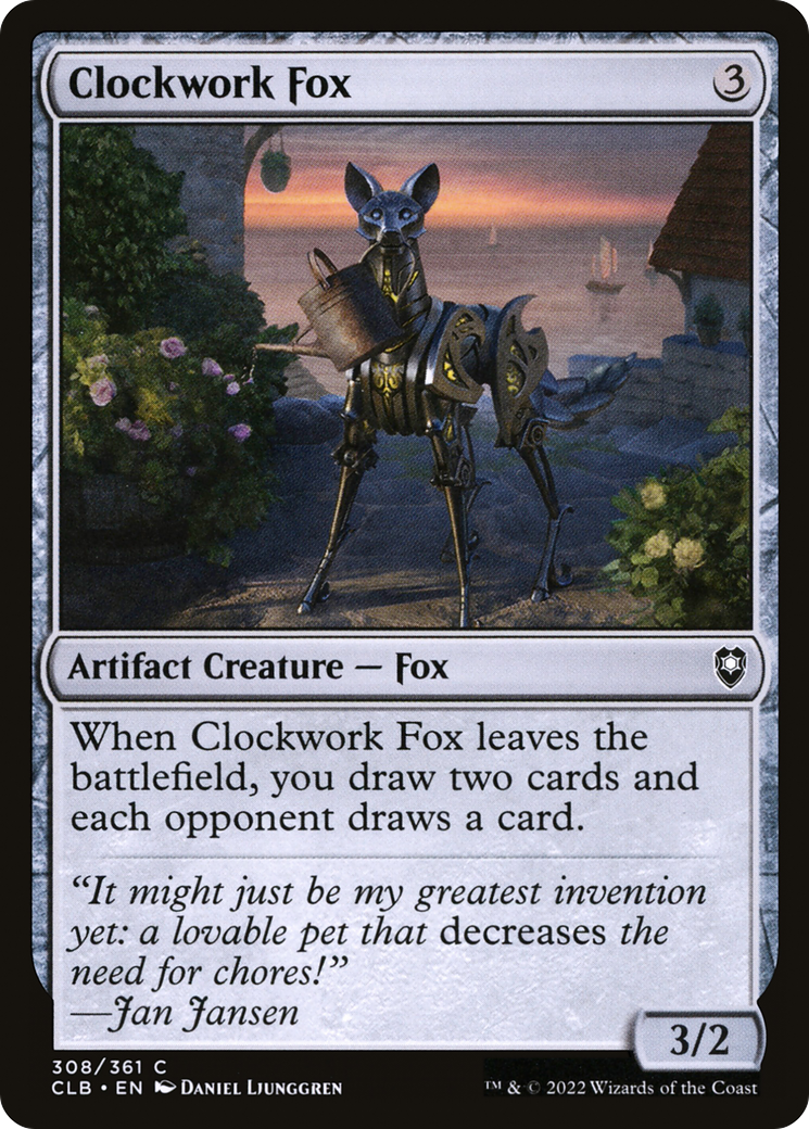 Clockwork Fox (308) [Commander Legends: Battle for Baldur's Gate] foil - Deck Out Gaming
