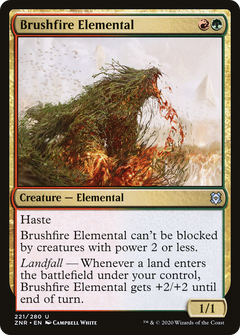 Brushfire Elemental (221) [Zendikar Rising] foil - Deck Out Gaming