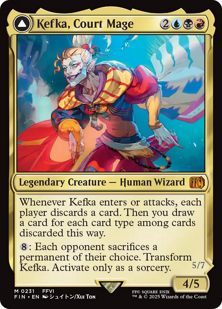 Kefka, Court Mage // Kefka, Ruler of Ruin (231) [FINAL FANTASY] foil - Deck Out Gaming