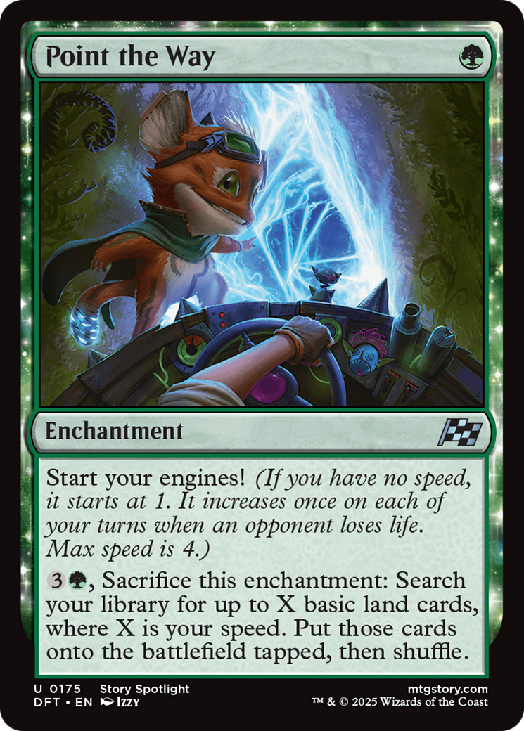 Point the Way (175) [Aetherdrift] foil - Deck Out Gaming