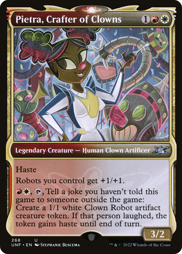 Pietra, Crafter of Clowns (Showcase) (268) [Unfinity] foil - Deck Out Gaming
