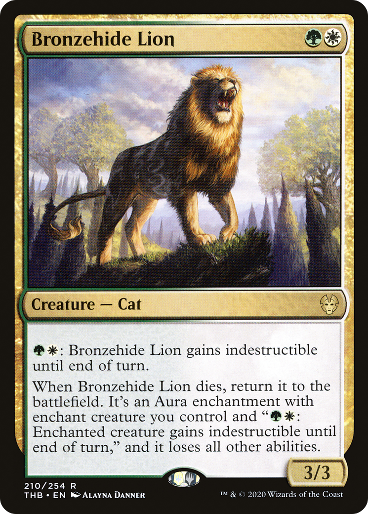 Bronzehide Lion (210) [Theros Beyond Death] - Deck Out Gaming