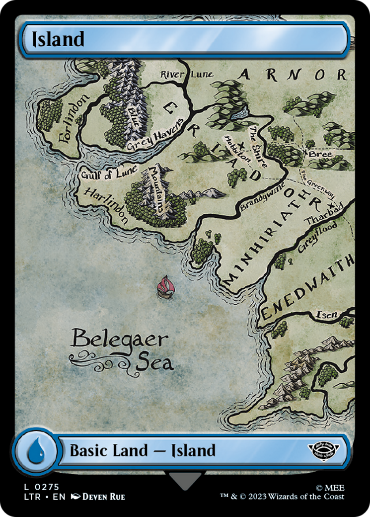 Island (0275) (275) [The Lord of the Rings: Tales of Middle-earth] foil - Deck Out Gaming