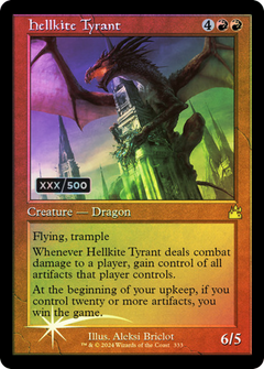 Hellkite Tyrant (Retro Frame) (Serial Numbered) (333) [Ravnica Remastered] foil - Deck Out Gaming