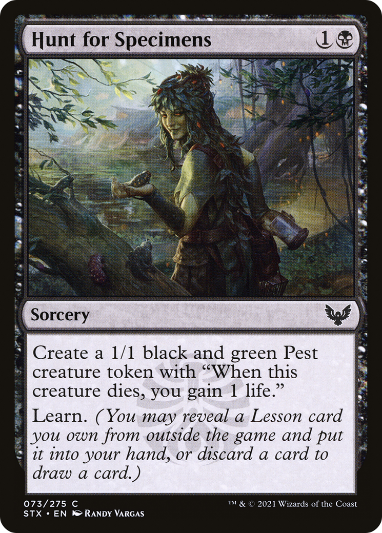 Hunt for Specimens (73) [Strixhaven: School of Mages] - Deck Out Gaming