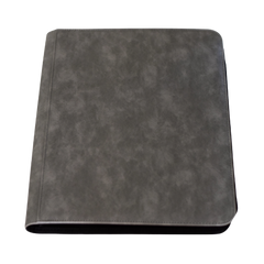 9-Pocket Zippered Toploader Binder - 252 Card Slots - Gray - Deck Out Gaming
