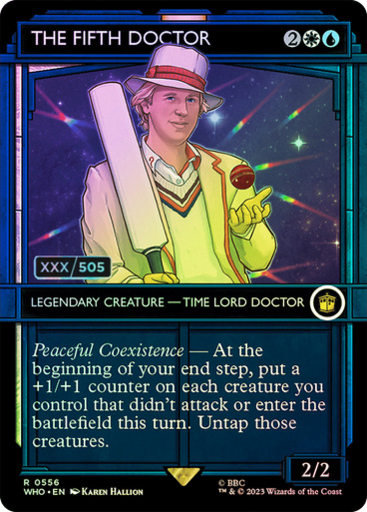 The Fifth Doctor (Serial Numbered) (556) [Doctor Who] foil - Deck Out Gaming