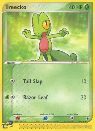 Treecko - 76/109 (76) [Ruby and Sapphire] - Deck Out Gaming