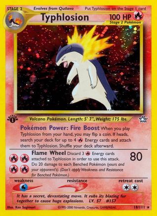 Typhlosion (18) [Neo Genesis] 1st Edition Holofoil - Deck Out Gaming
