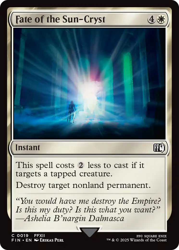 Fate of the Sun-Cryst (19) [FINAL FANTASY] foil - Deck Out Gaming