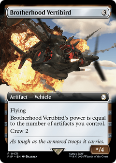 Brotherhood Vertibird (Extended Art) (431) [Fallout] foil - Deck Out Gaming