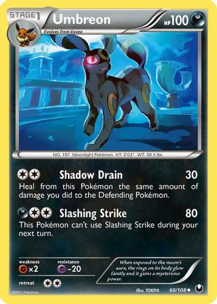 Umbreon (60) (60) [Dark Explorers] Reverse Holofoil - Deck Out Gaming