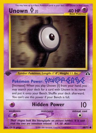 Unown [I] (68) [Neo Discovery] 1st Edition - Deck Out Gaming