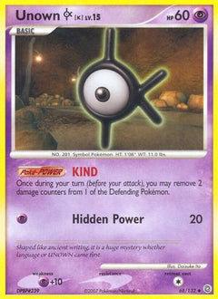 Unown [K] (68) [Secret Wonders] Reverse Holofoil - Deck Out Gaming
