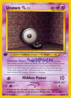 Unown [Q] (59) [Neo Destiny] 1st Edition - Deck Out Gaming