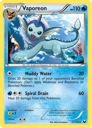 Vaporeon (25) [Dark Explorers] - Deck Out Gaming