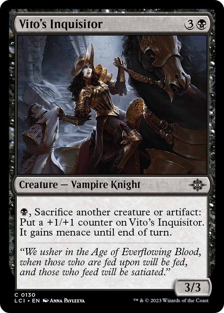 Vito's Inquisitor (130) [The Lost Caverns of Ixalan] foil - Deck Out Gaming