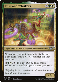 Tusk and Whiskers (182) [Unfinity] foil - Deck Out Gaming