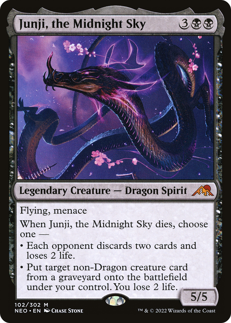 Junji, the Midnight Sky (102) [Kamigawa: Neon Dynasty] - Deck Out Gaming