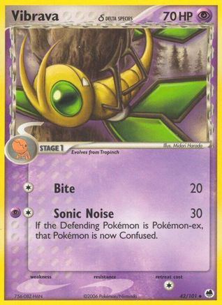 Vibrava - 042/101 (Delta Species) (42) [Dragon Frontiers] Reverse Holofoil - Deck Out Gaming