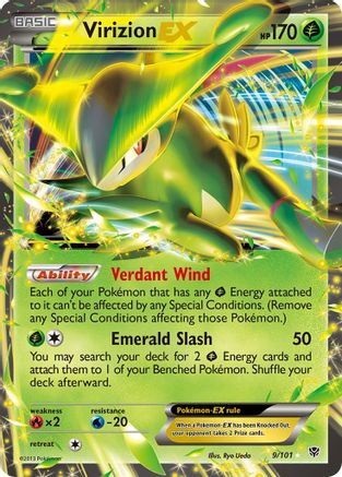 Virizion EX (9) [Plasma Blast] Holofoil - Deck Out Gaming
