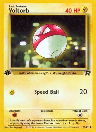 Voltorb (69) [Team Rocket] 1st Edition - Deck Out Gaming
