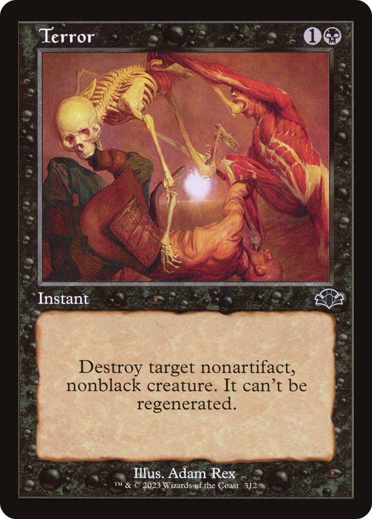 Terror (Retro Frame) (312) [Dominaria Remastered] foil - Deck Out Gaming