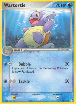 Wartortle - 042/100 (42) [Crystal Guardians] Reverse Holofoil - Deck Out Gaming