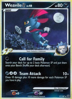 Weavile G (17) [Platinum] Holofoil - Deck Out Gaming