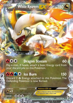 White Kyurem EX (103) [Boundaries Crossed] Holofoil - Deck Out Gaming