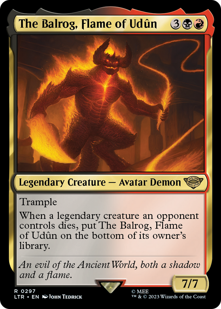 The Balrog, Flame of Udun (297) [The Lord of the Rings: Tales of Middle-earth] - Deck Out Gaming