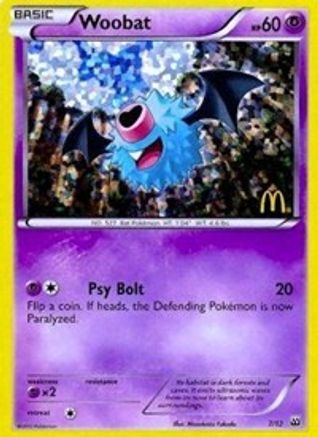 Woobat - 7/12 (7) [McDonald's Promos 2012] Holofoil - Deck Out Gaming