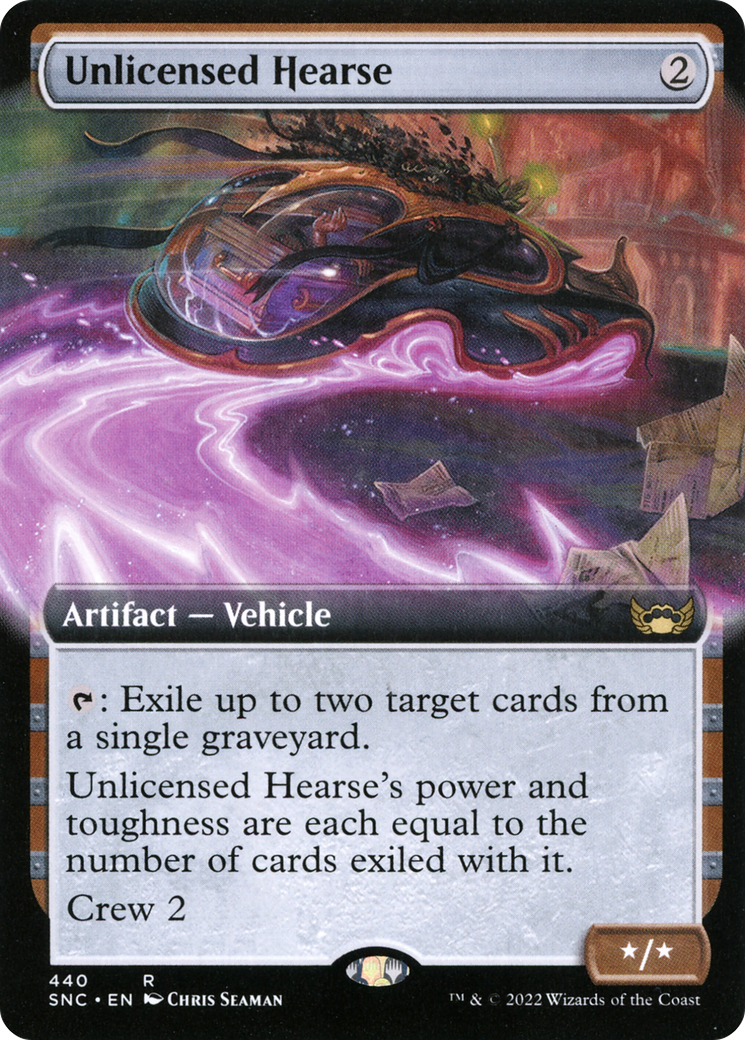 Unlicensed Hearse (Extended Art) (440) [Streets of New Capenna] foil - Deck Out Gaming