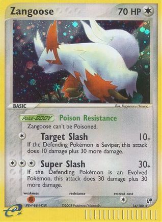 Zangoose (14) [Sandstorm] Holofoil - Deck Out Gaming