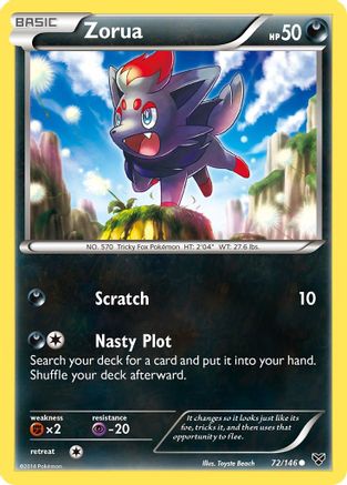 Zorua (72) [XY Base Set] Reverse Holofoil - Deck Out Gaming