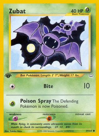 Zubat (59) [Neo Revelation] 1st Edition - Deck Out Gaming
