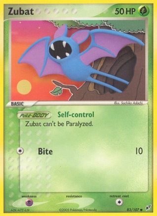 Zubat (83) [Deoxys] Reverse Holofoil - Deck Out Gaming