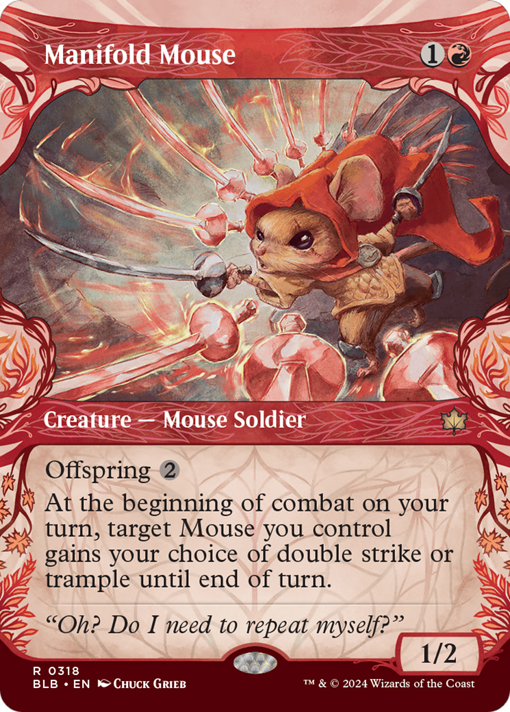 Manifold Mouse (Showcase) (318) [Bloomburrow] - Deck Out Gaming