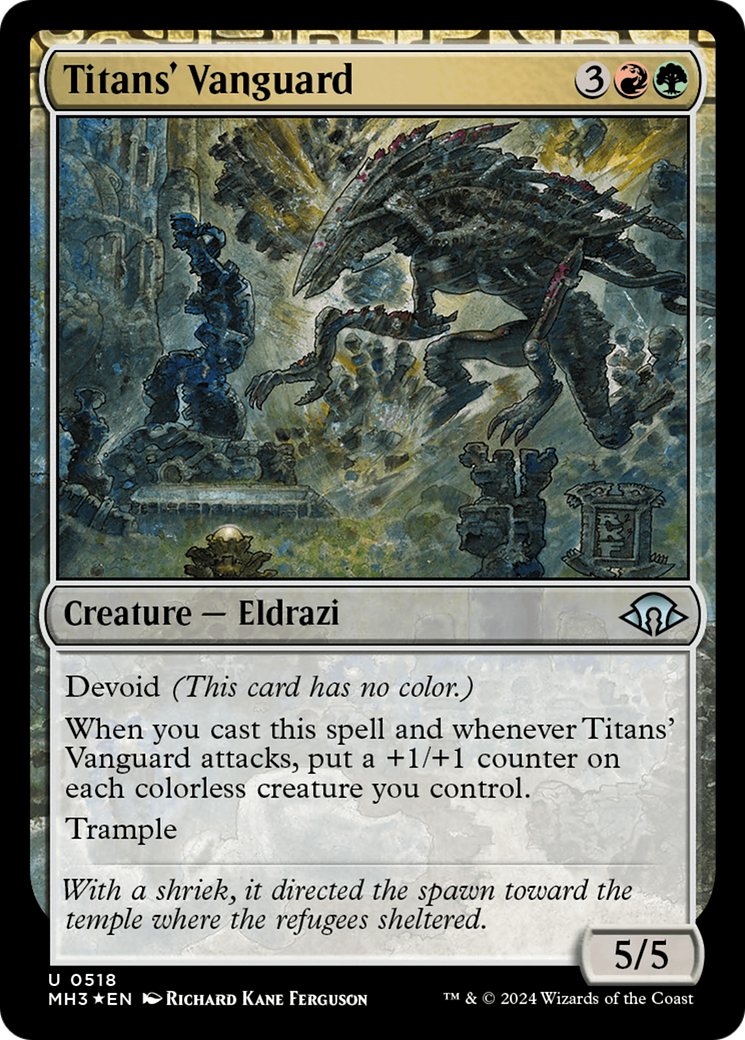 Titans' Vanguard (Ripple Foil) (518) [Modern Horizons 3] foil - Deck Out Gaming