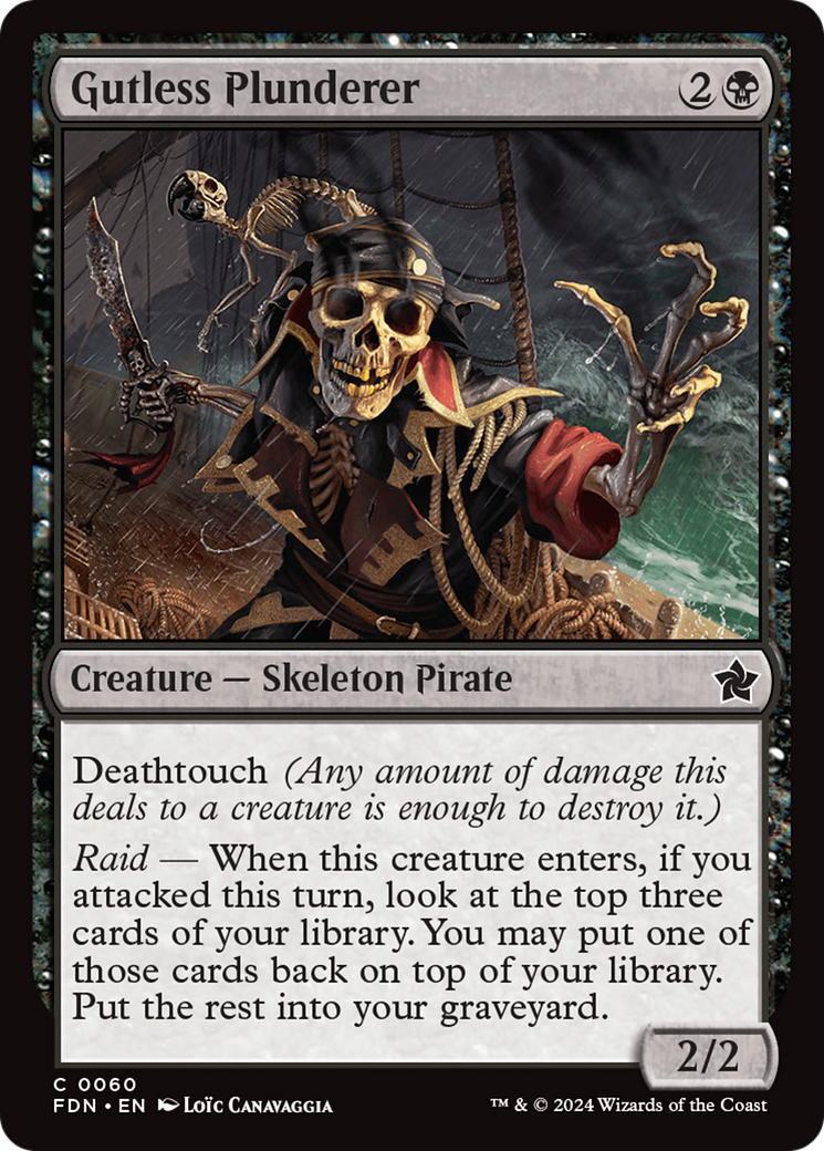 Gutless Plunderer (60) [Foundations] foil - Deck Out Gaming