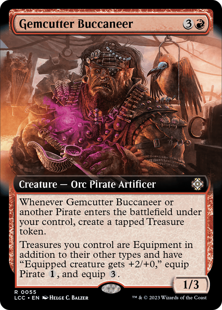 Gemcutter Buccaneer (Extended Art) (55) [The Lost Caverns of Ixalan Commander] - Deck Out Gaming