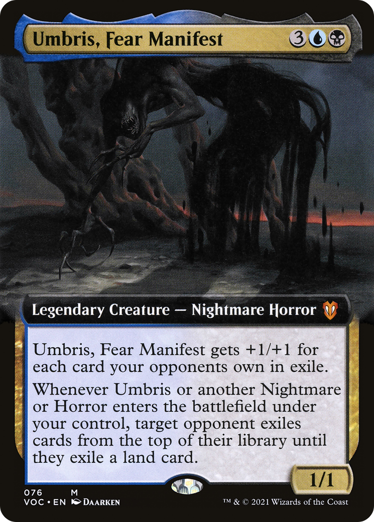 Umbris, Fear Manifest (Extended Art) (76) [Commander: Innistrad: Crimson Vow] - Deck Out Gaming