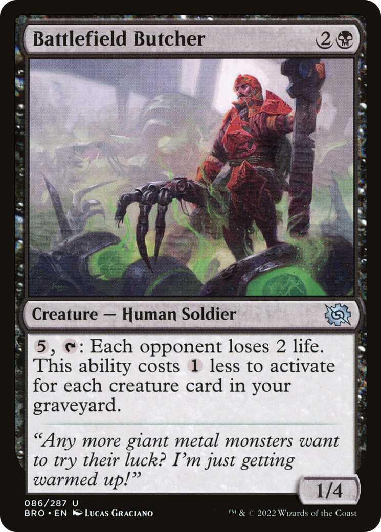 Battlefield Butcher (86) [The Brothers' War] foil - Deck Out Gaming