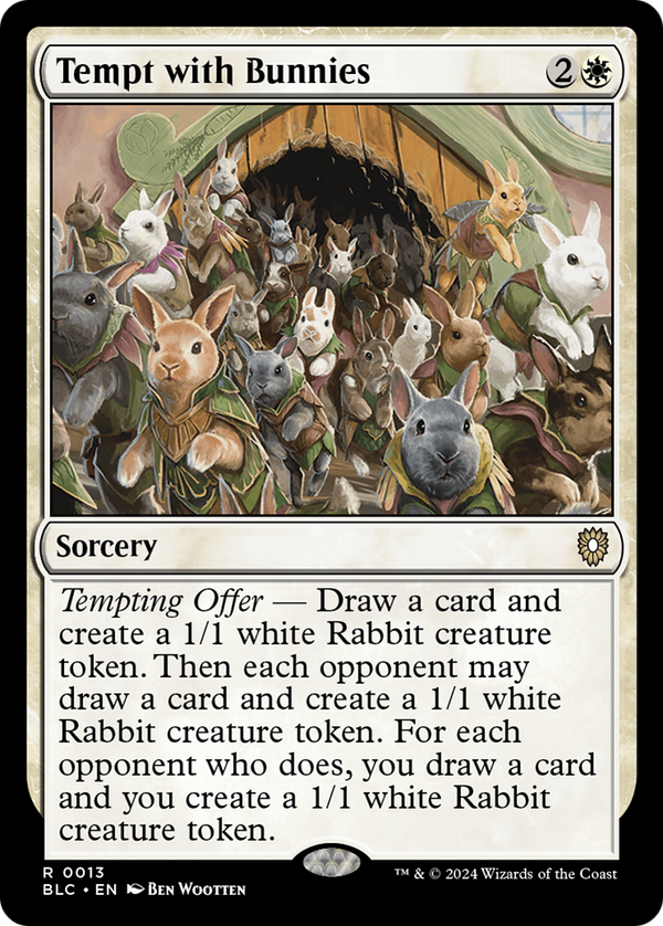 Tempt with Bunnies (13) [Bloomburrow Commander] - Deck Out Gaming