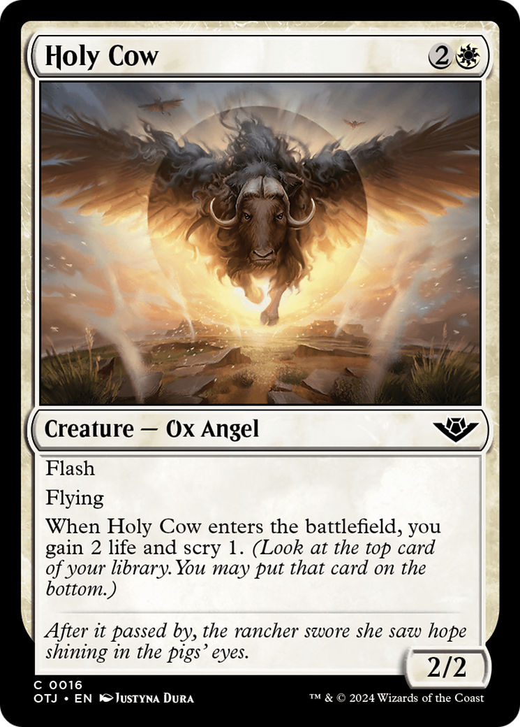 Holy Cow (16) [Outlaws of Thunder Junction] - Deck Out Gaming