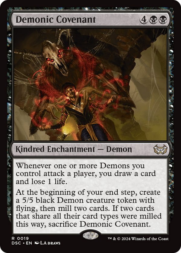 Demonic Covenant (19) [Duskmourn: House of Horror Commander] - Deck Out Gaming