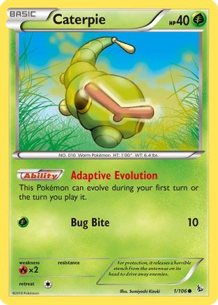 Caterpie (1) [XY - Flashfire] Reverse Holofoil - Deck Out Gaming