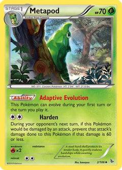 Metapod (2) [XY - Flashfire] Reverse Holofoil - Deck Out Gaming