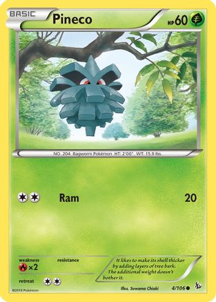Pineco (4) [XY - Flashfire] Reverse Holofoil - Deck Out Gaming