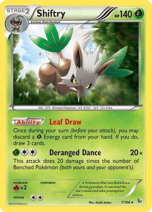 Shiftry (7) [XY - Flashfire] Reverse Holofoil - Deck Out Gaming